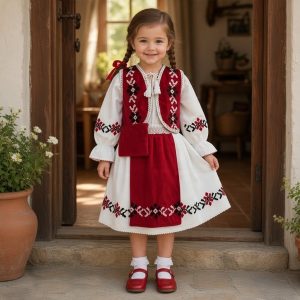 COSTUM FATA 4 PIESE [VESTA, FUSTA, IE,TRAISTA ] CF 017