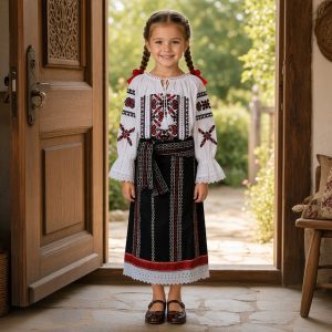 COSTUM FATA 3 PIESE (IE, CATRINTA, BRAU) CF 043