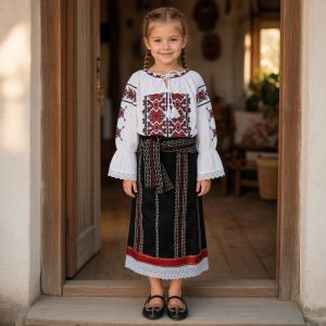 COSTUM FATA 3 PIESE (IE, CATRINTA, BRAU) CF 045