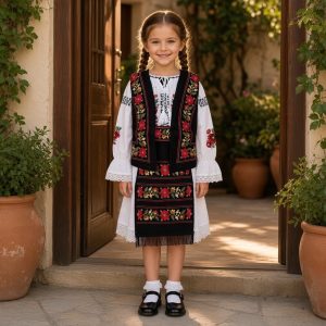 COSTUM FATA 5 PIESE (IE, VESTA, POALE, BRAU SI SET 2 FOTE) CF 052