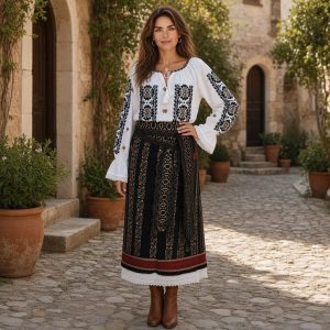 COSTUM TRADITIONAL 3 PIESE {CATRINTA, BRAU, IE} – CT 129