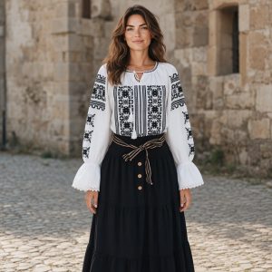 SET 2 PIESE [IE, FUSTA DIN CATIFEA REIATA] SD 055